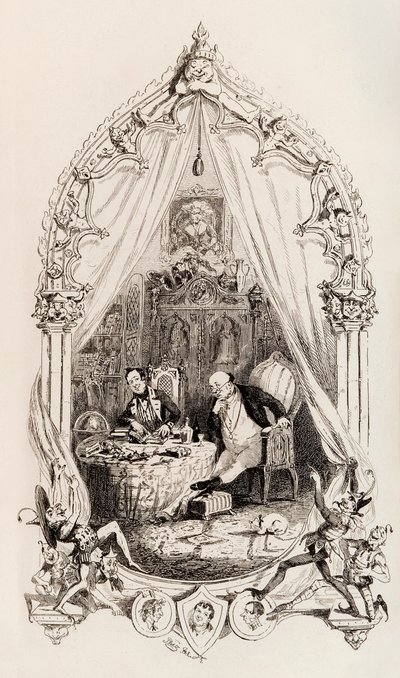 Frontispiece from The Posthumous Papers of the Pickwick Club by Hablot Knight Browne